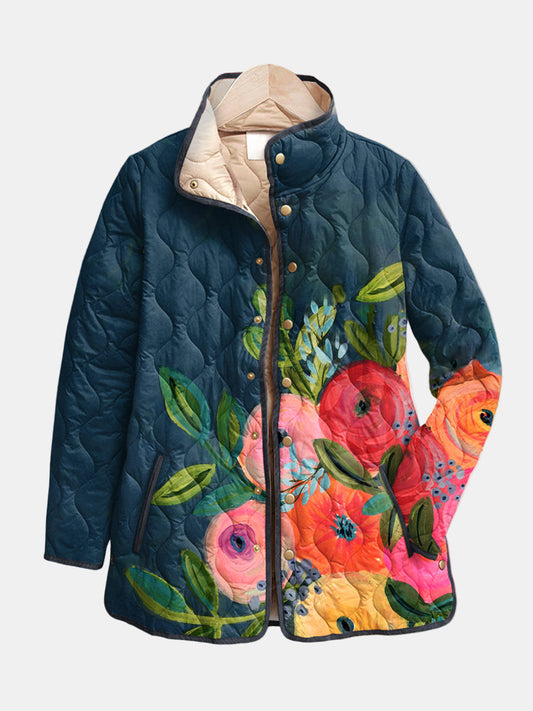 Amaya - floral quilted jacket
