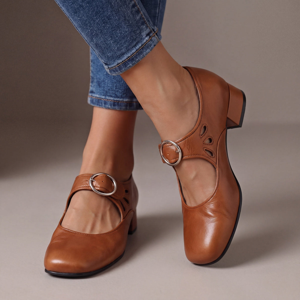 Anna | Leather Mary Jane Comfort Shoes